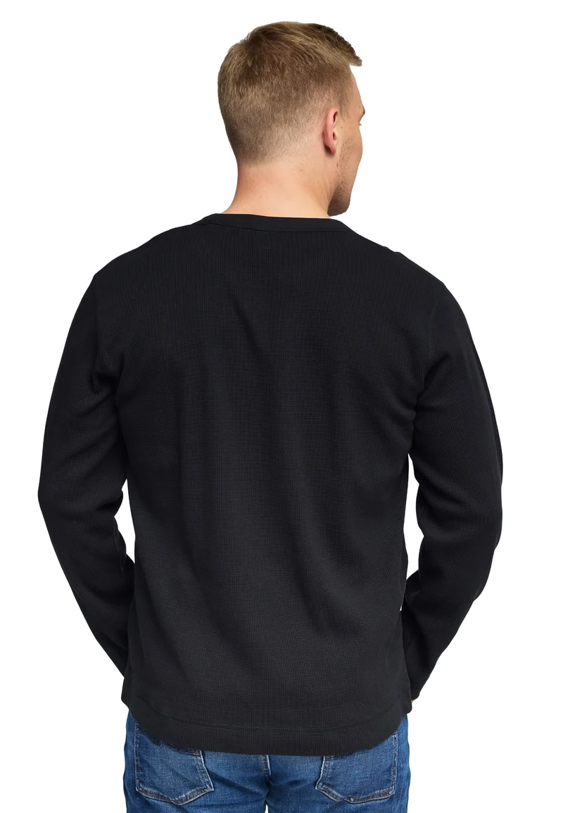 1026 Simon – Longsleeve Waffle Pocket Shirt Herren
