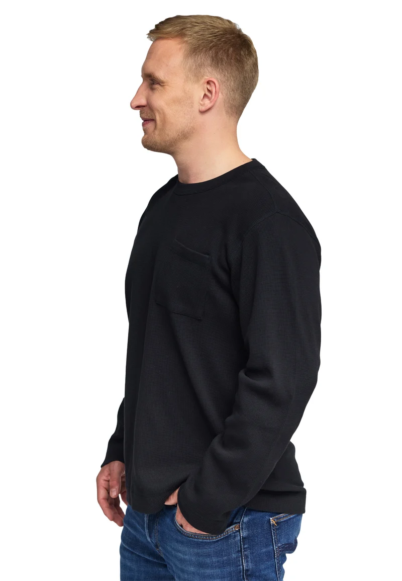 1026 Simon – Longsleeve Waffle Pocket Shirt Herren