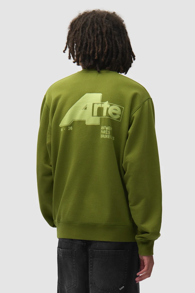 T-shirt à col rond City - Vert