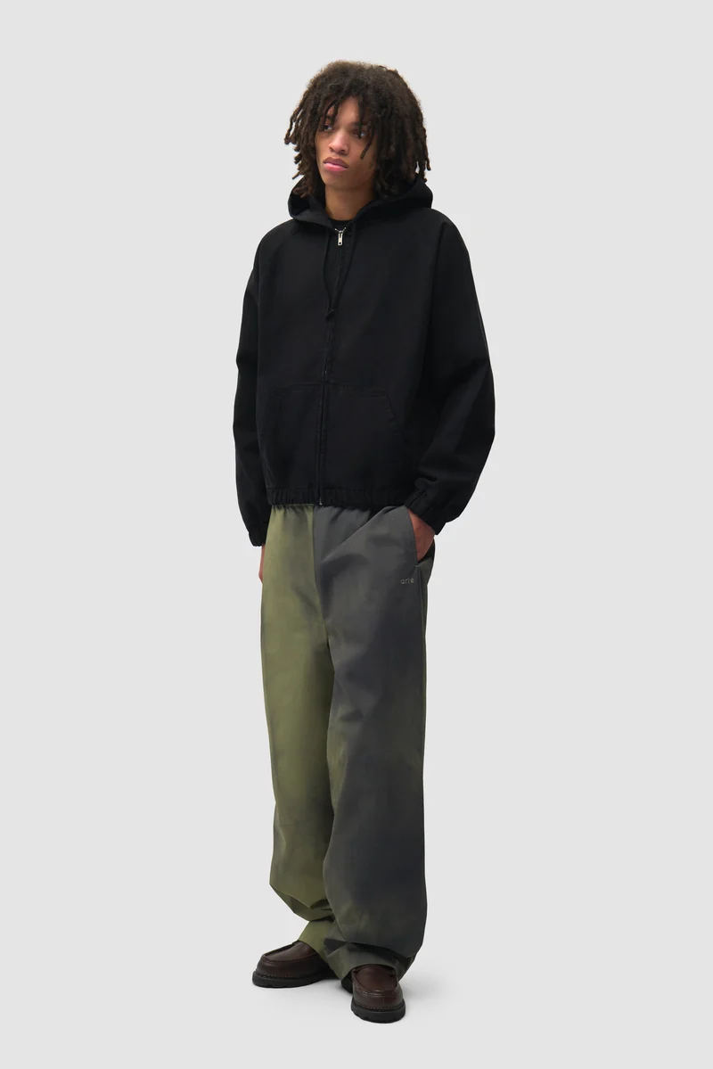 Veste à capuche en toile - Noir