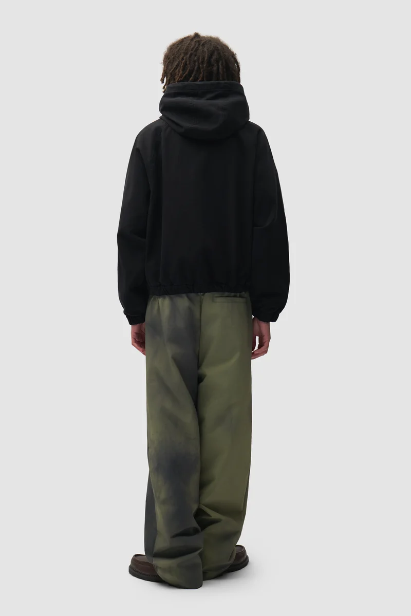 Veste à capuche en toile - Noir