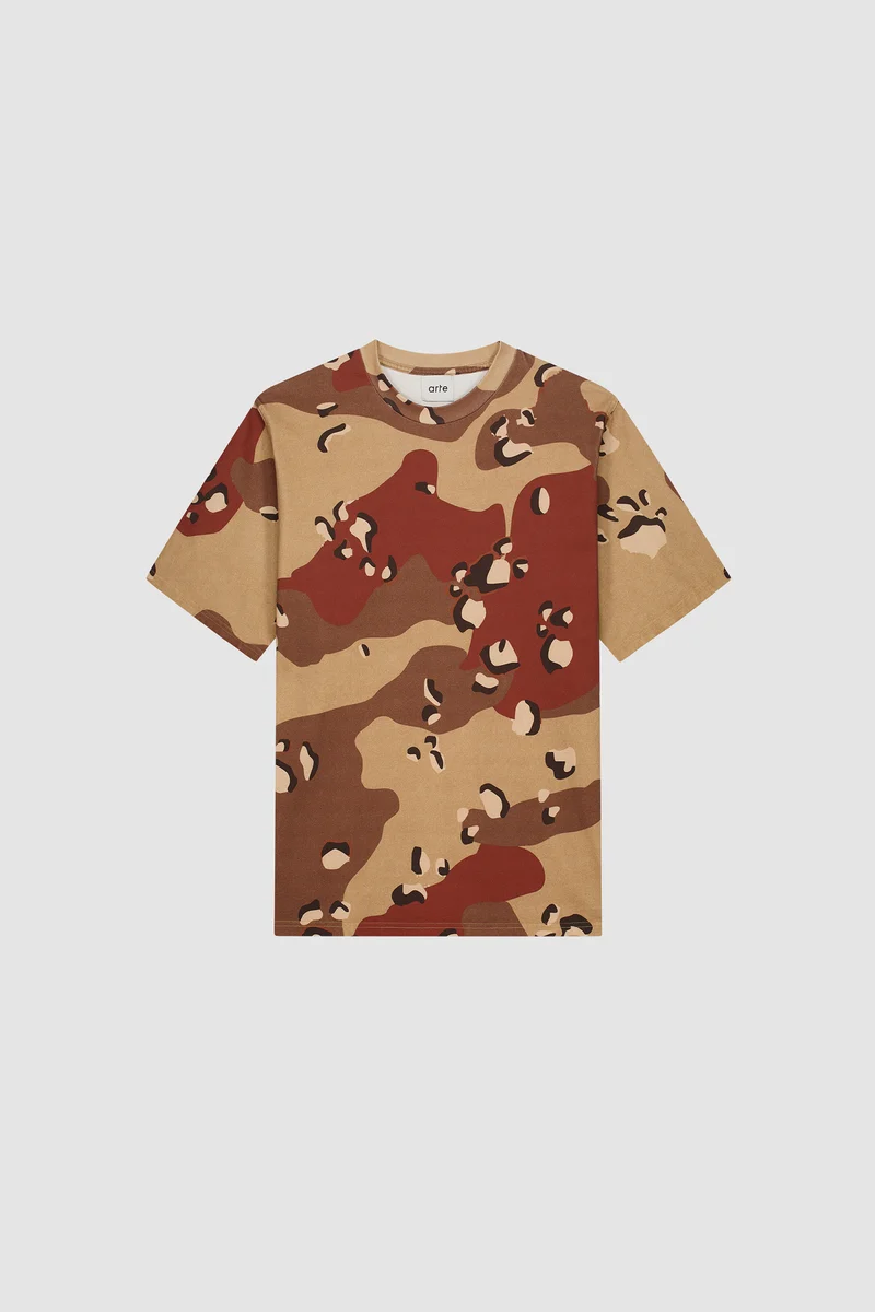 T-shirt en tissu camouflage - Imprimé sur toute la surface