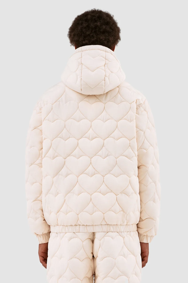 Veste polaire Joey Heart - Crème