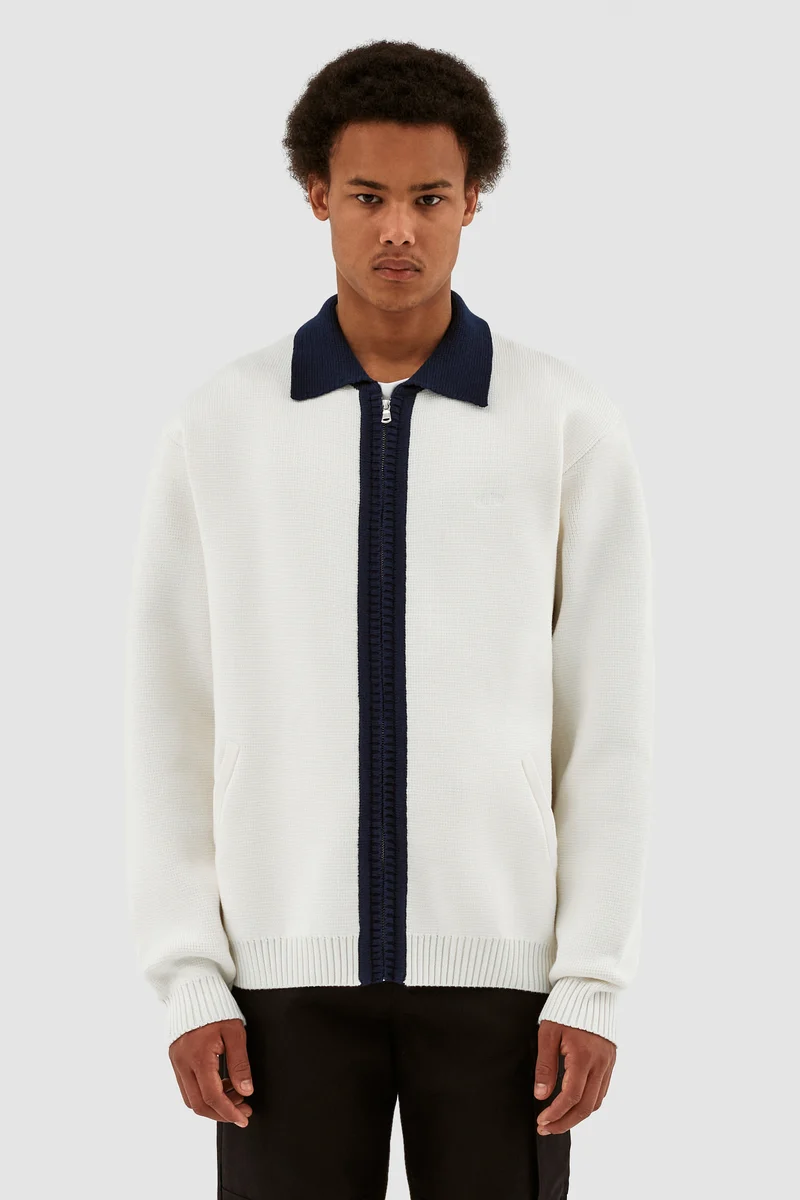 Cardigan Keler Conrast - Blanc