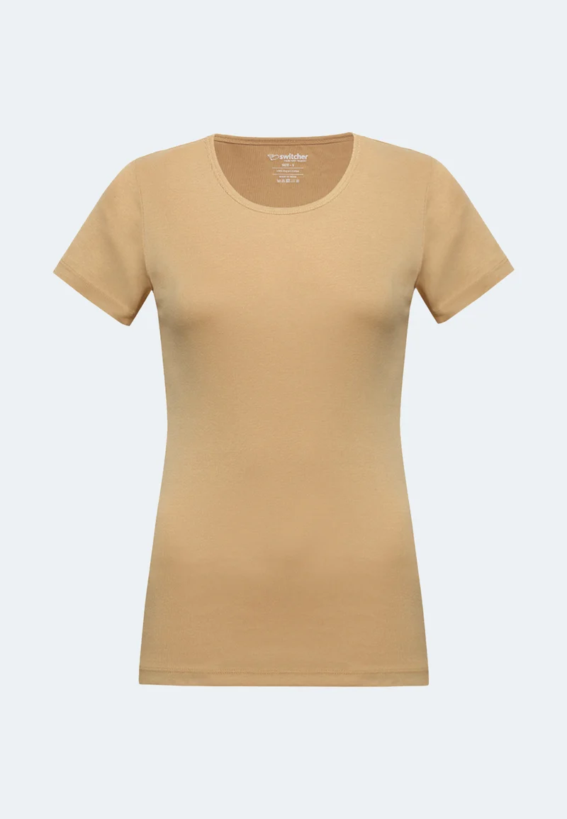 2850 Sally – Nachhaltiges Damen Rib T-Shirt mit Rundhals