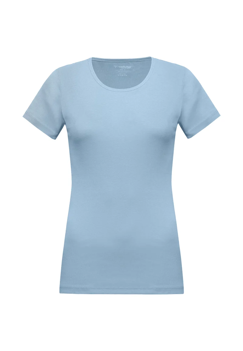 2850 Sally – Nachhaltiges Damen Rib T-Shirt mit Rundhals