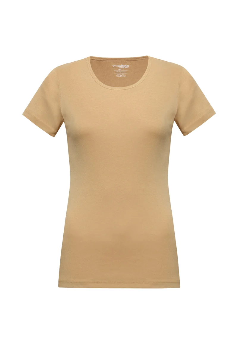 2850 Sally – Nachhaltiges Damen Rib T-Shirt mit Rundhals