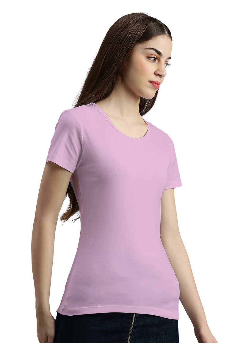 2850 Sally – Nachhaltiges Damen Rib T-Shirt mit Rundhals