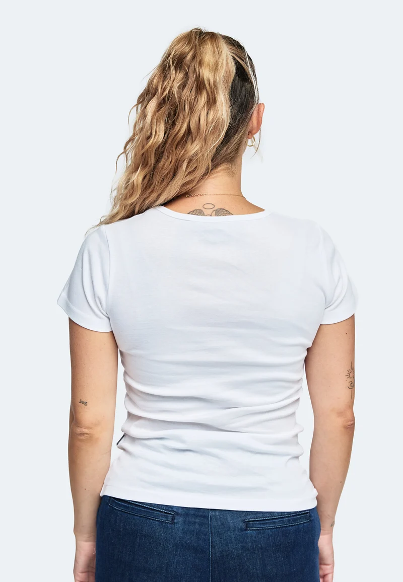 2850 Sally – Nachhaltiges Damen Rib T-Shirt mit Rundhals