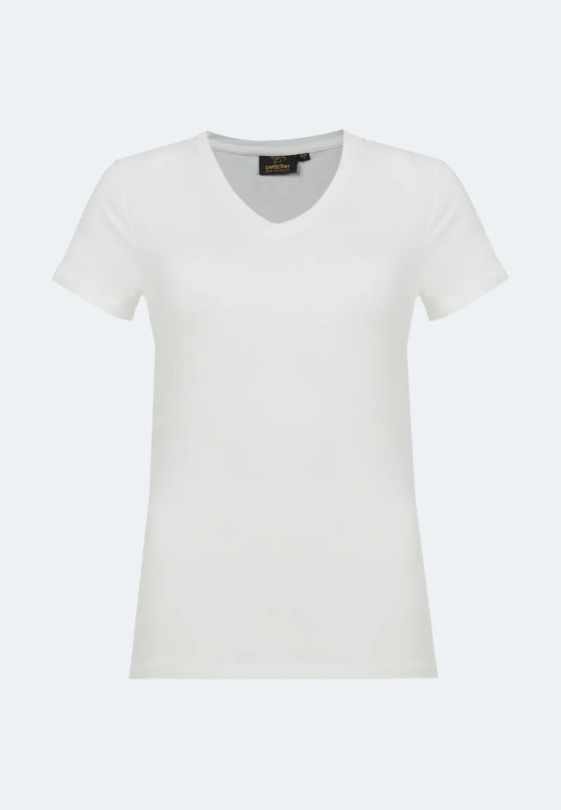 2276 Giorgia – Stretch T-Shirt V-Neck Damen
