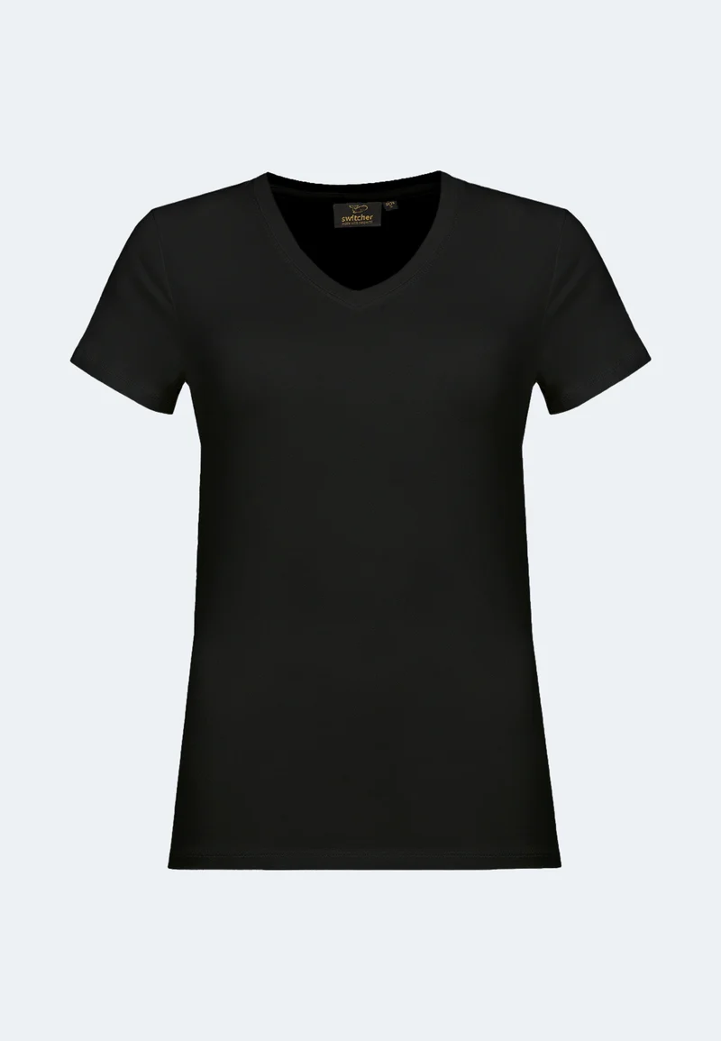 2276 Giorgia – Stretch T-Shirt V-Neck Damen