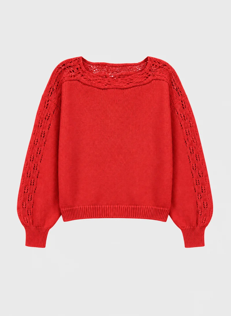 PULL LUCINDY rouge