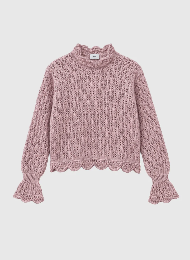 PULL LYSETTE vieux rose