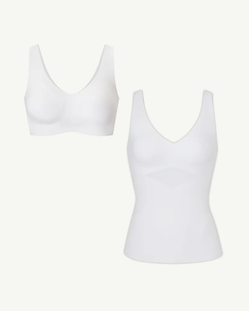 SoftForm Pullover Bra + LiftWear Tank Bundle