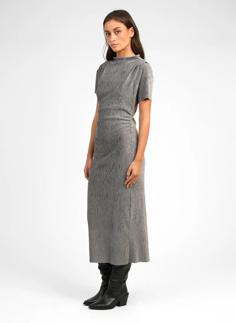 ROBE MIDI ELOANE gris