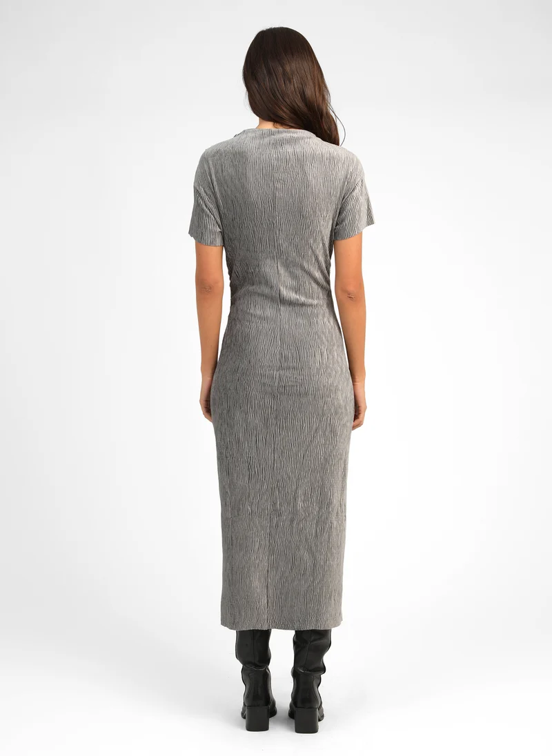 ROBE MIDI ELOANE gris