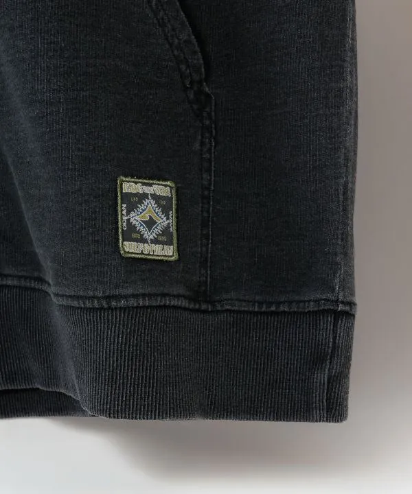 Sweat à capuche en maille délavée avec logo - SURF & Palms