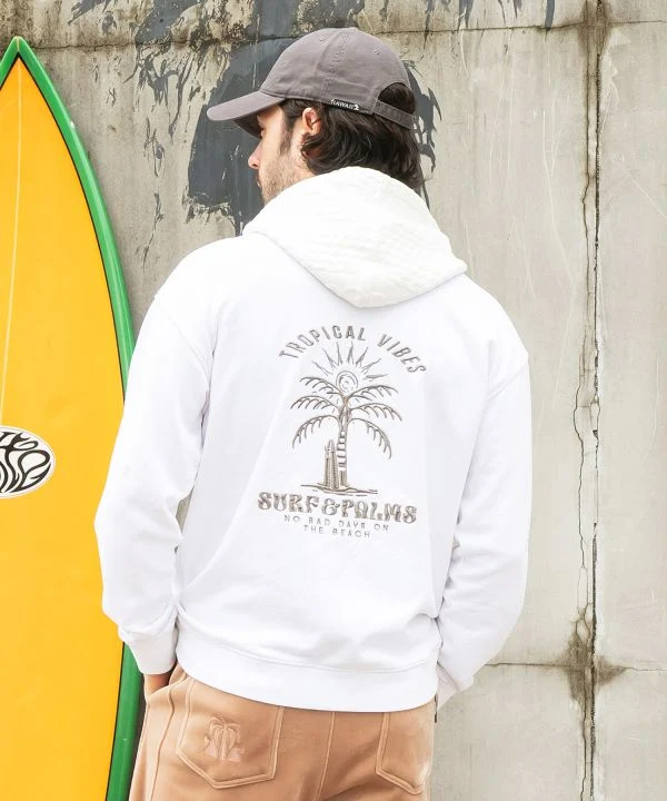 Haut de surf à logo délavé - SURF＆Palms