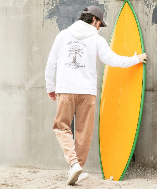Haut de surf à logo délavé - SURF＆Palms