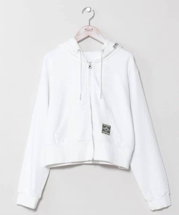 Sweat à capuche zippé en maille lavée - SURF & Palms
