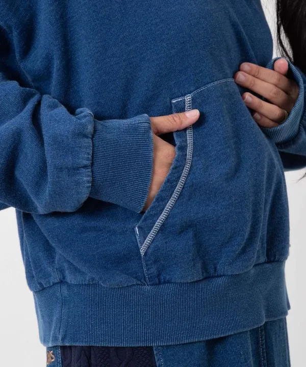Sweat à capuche en maille lavée - SURF＆Palms