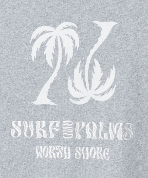 Sweat à capuche zippé en maille brodée hawaïenne - SURF＆Palms