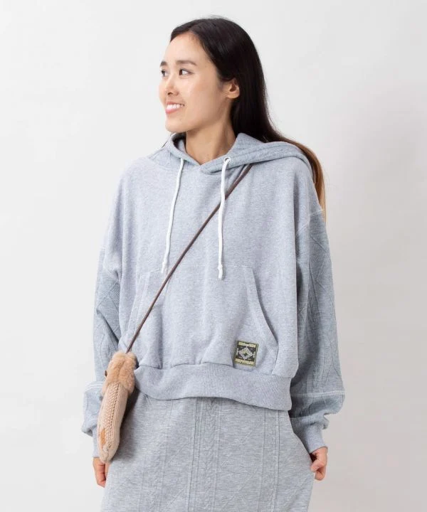 Sweat à capuche en maille floquée brodée - SURF＆Palms