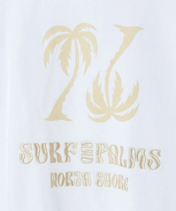 Sweat à capuche en maille floquée brodée - SURF＆Palms