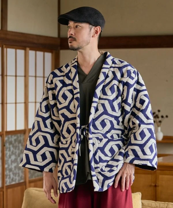 Haut en coton à col kimono pour homme