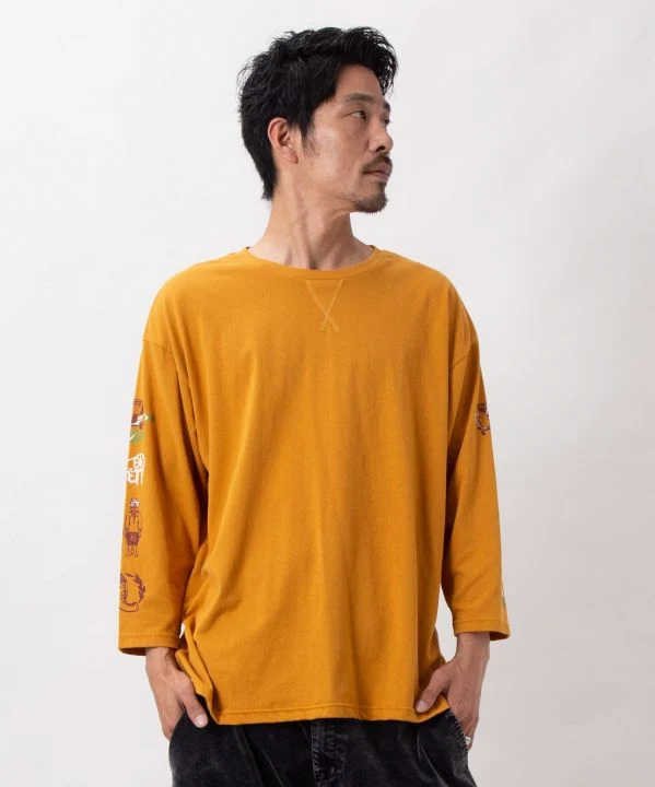 T-shirt à manches longues pour homme, motif street art indien
