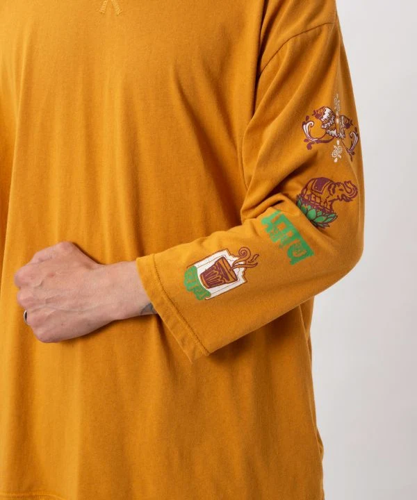 T-shirt à manches longues pour homme, motif street art indien