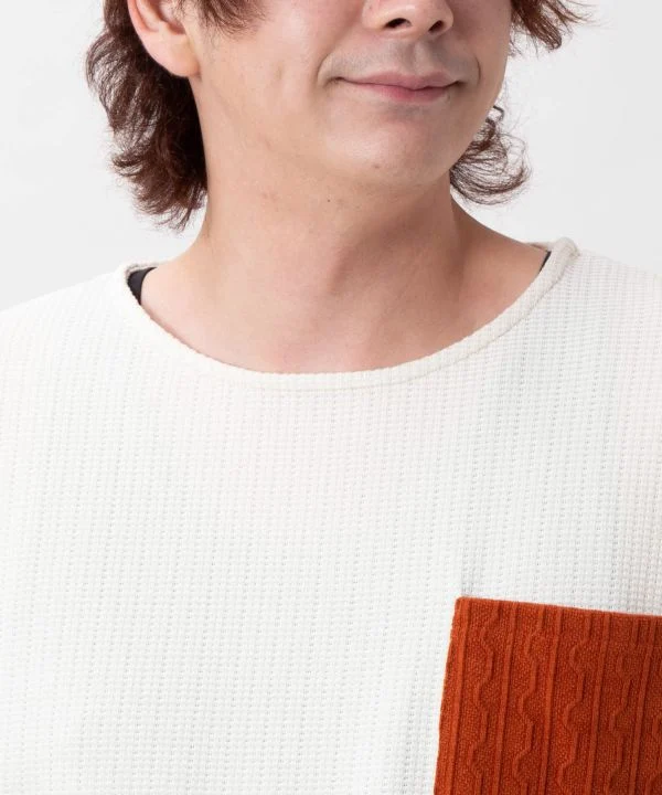 Haut patchwork à motif géométrique pour homme