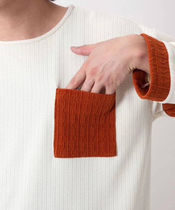 Haut patchwork à motif géométrique pour homme