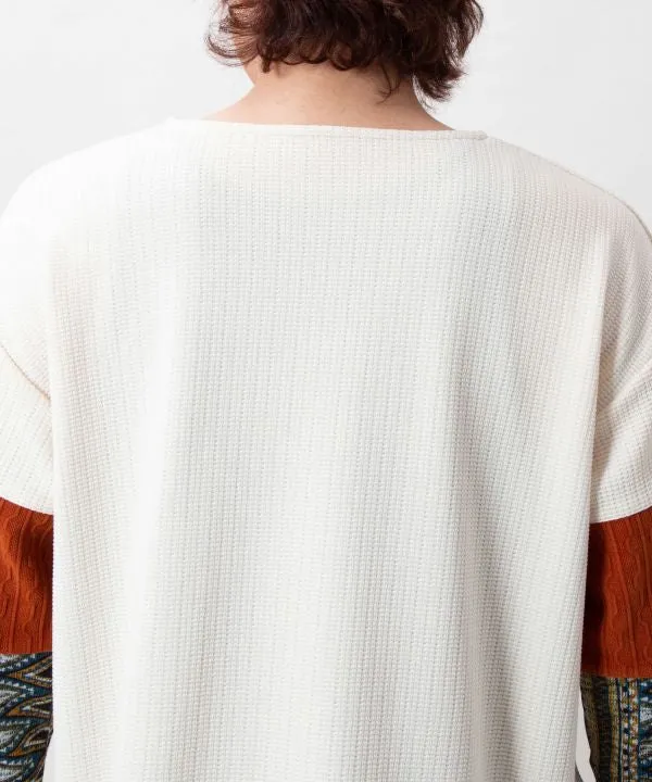 Haut patchwork à motif géométrique pour homme