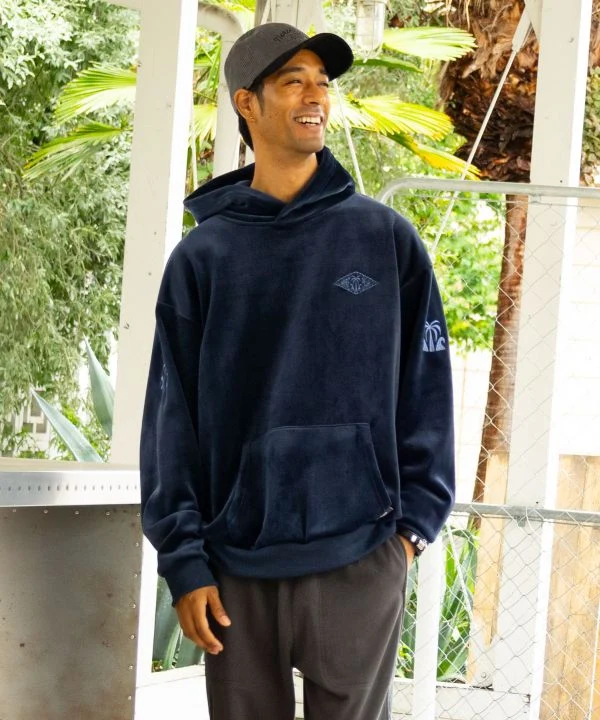 Haut à capuche unisexe en microfibre polaire décontractée - SURF＆Palms
