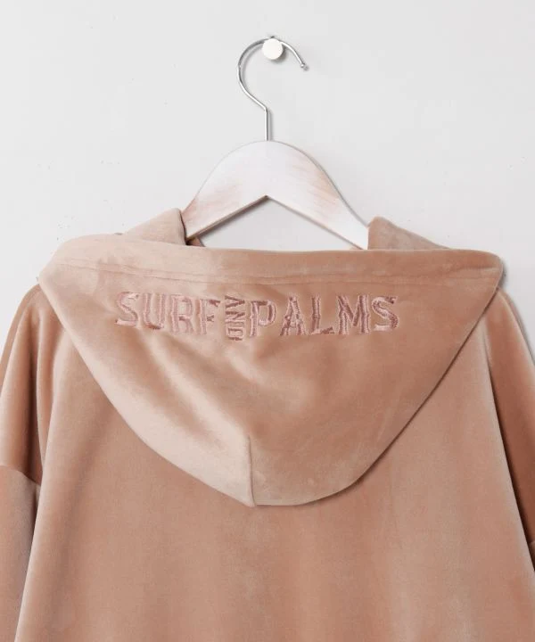 Haut à capuche unisexe en microfibre polaire décontractée - SURF＆Palms