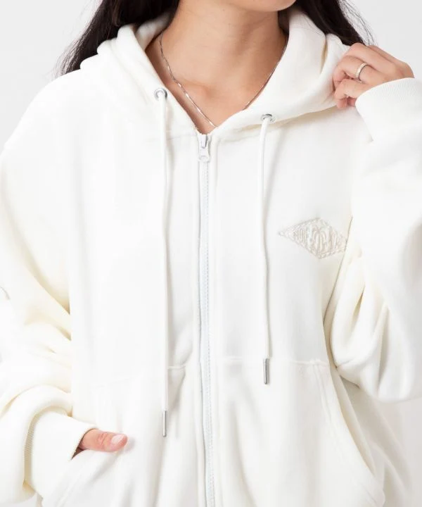 Sweat à capuche zippé double en microfibre polaire - SURF & Palms