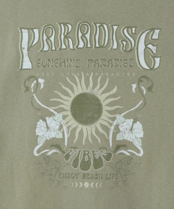 T-shirt vintage hawaïen Sun Hibiscus - SURF & Palms