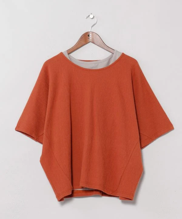 Ensemble haut et débardeur à manches dolman