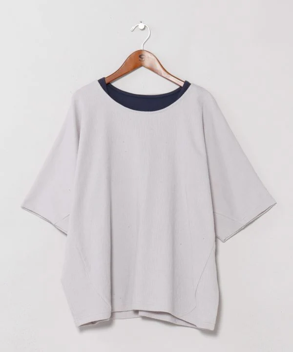 Ensemble haut et débardeur à manches dolman
