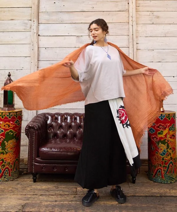 Ensemble haut et débardeur à manches dolman