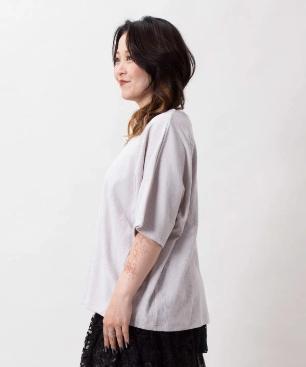 Ensemble haut et débardeur à manches dolman