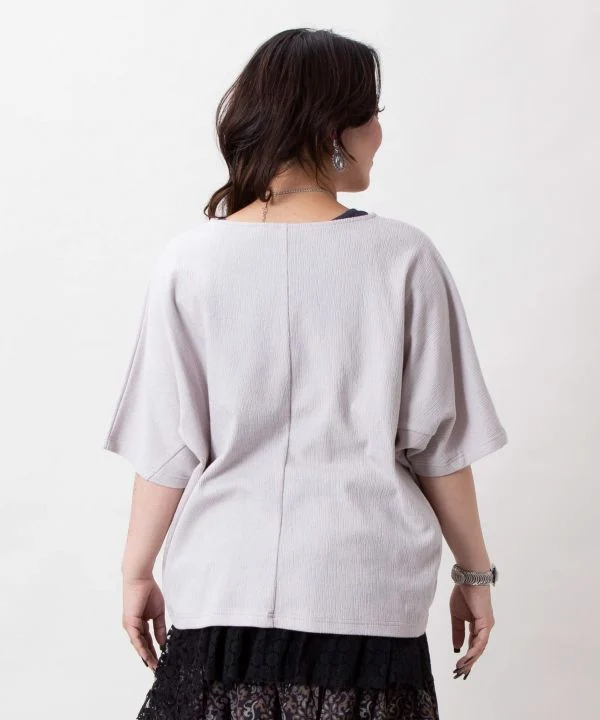 Ensemble haut et débardeur à manches dolman