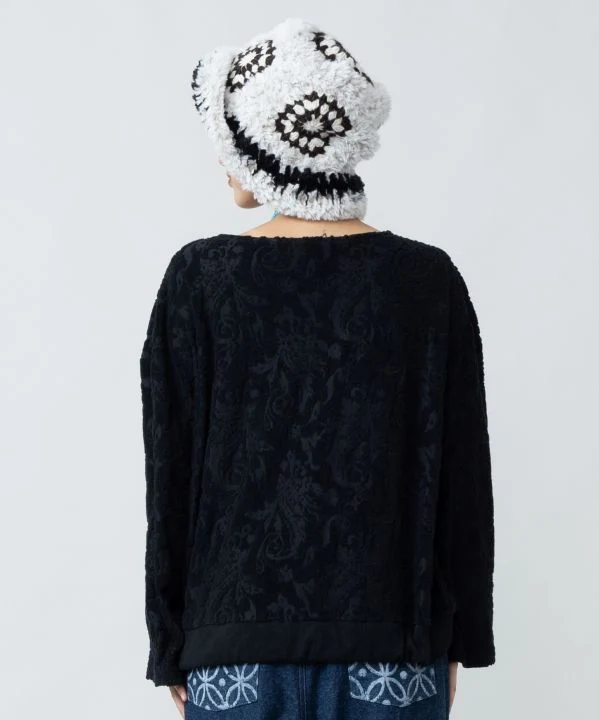 Dessus en tissu à motifs cachemire