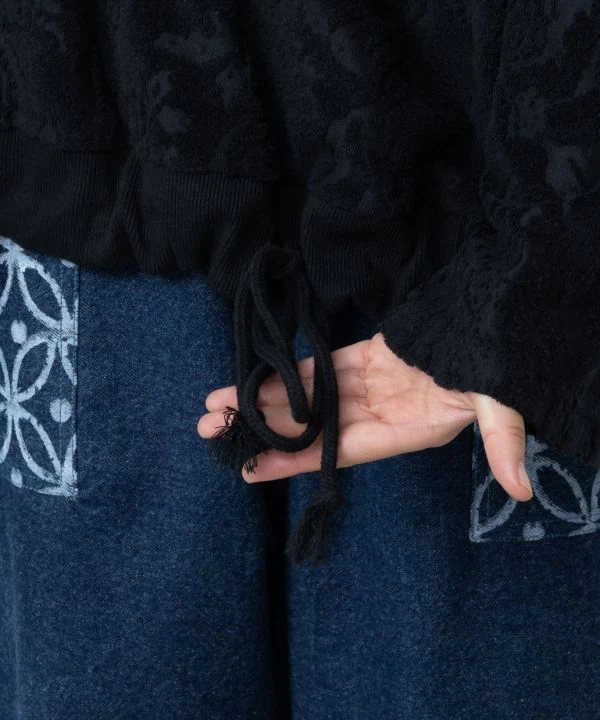 Dessus en tissu à motifs cachemire