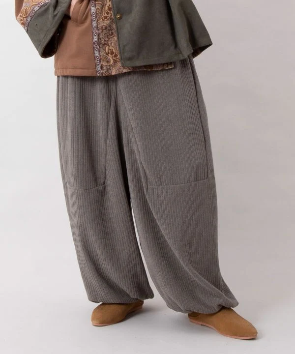 Pantalon de voyage en jersey de velours côtelé
