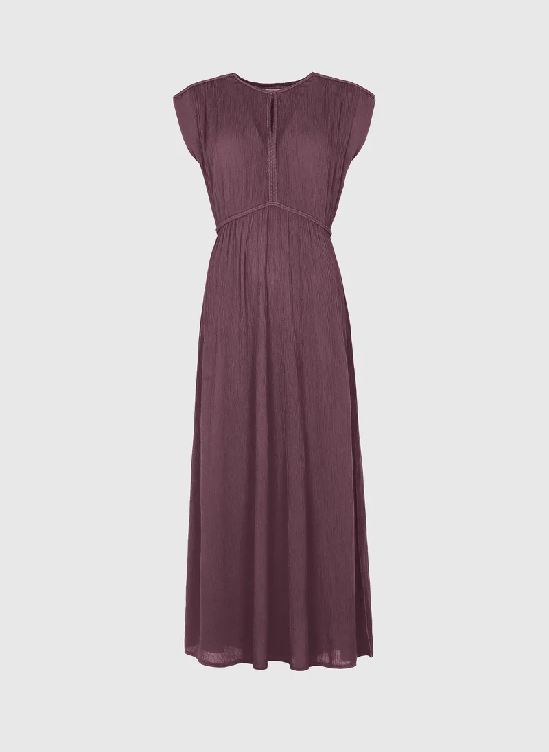 ROBE LONGUE OWESTINA raisin