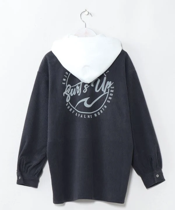 T-shirt à capuche amovible imprimé logo surf - SURF&Palms