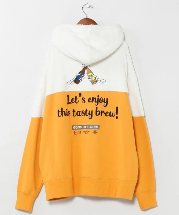 Sweat à capuche brodé Beer Lover - Amina×grn×BIÈRE DE YOKOHAMA