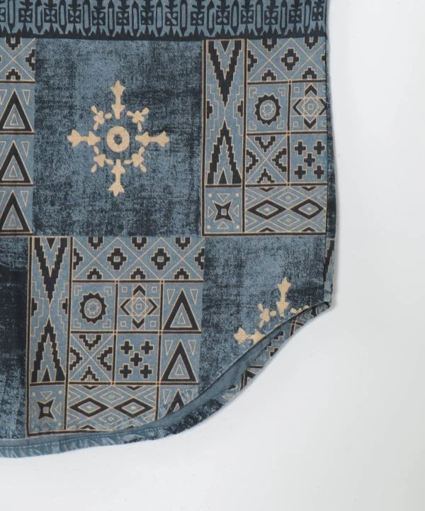 Chemise homme à imprimé géométrique vintage